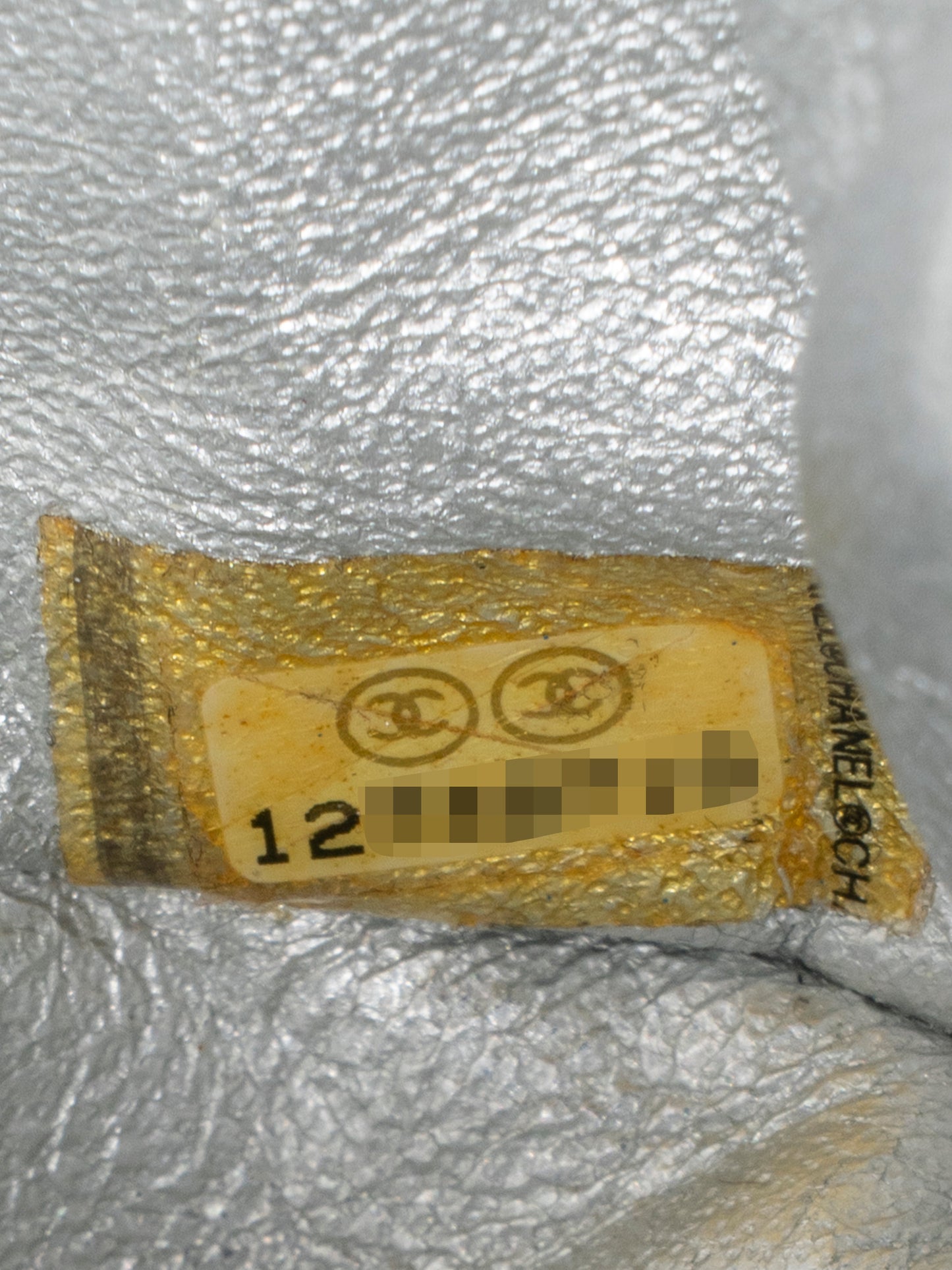 シャネル イーストウエスト Wチェーンショルダーバッグ ラムスキン シルバー ゴールド金具