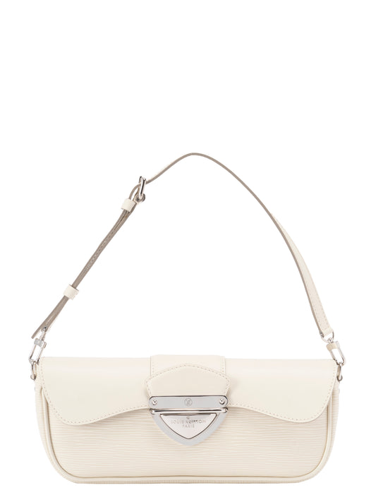 ルイ・ヴィトン M5929J ポシェットモンテーニュ ショルダーバッグ エピ ホワイト シルバー金具