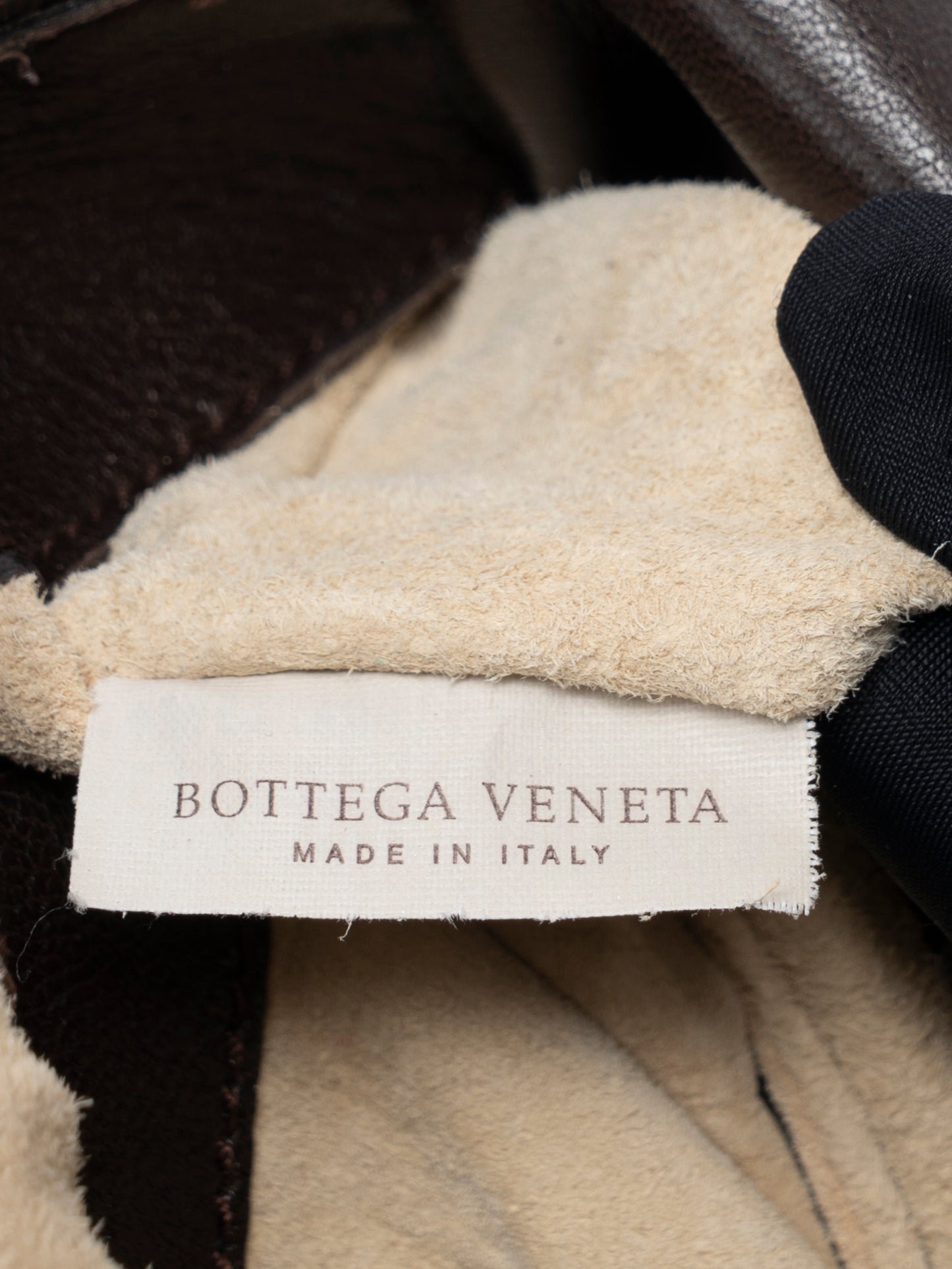 ボッテガヴェネタ イントレチャート ショルダーバッグ レザー ブラウン シルバー金具