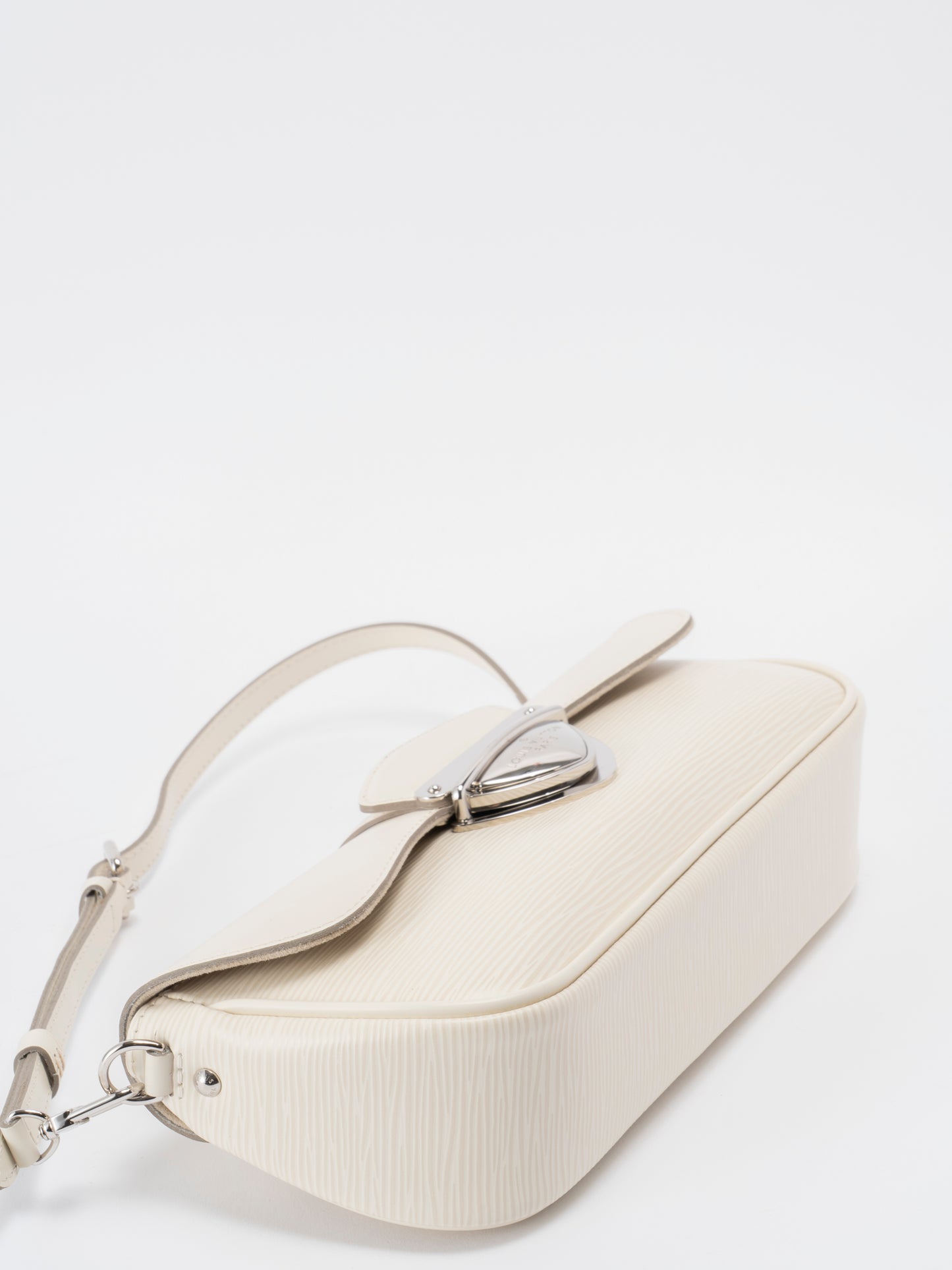 ルイ・ヴィトン M5929J ポシェットモンテーニュ ショルダーバッグ エピ ホワイト シルバー金具