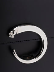 カルティエ パンテール 2WAYハンドバッグ ボックスカーフ ブラック シルバー金具