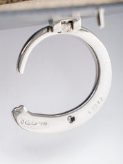 カルティエ パンテール 2WAYハンドバッグ ボックスカーフ ブラック シルバー金具