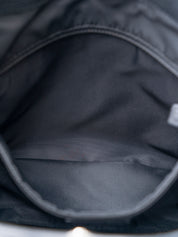 Dior Trotter Shoulder Bag Canvas Black Silver Hardware