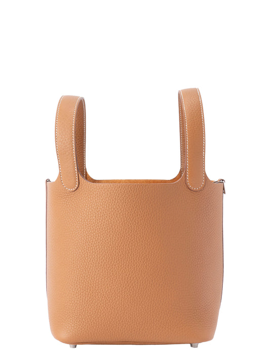 エルメス ピコタンロックPM ハンドバッグ K刻:2025年 トリヨンクレマンス ゴールド37 シルバー金具 新品