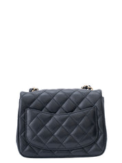 Chanel Mini Matelassé 17 Chain Shoulder Bag Lambskin 2023 Black Gold Hardware