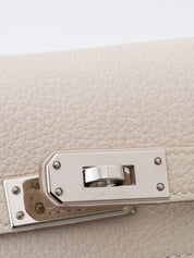 Hermès Kelly 25 Retourne Handbag, W stamp: 2024, Togo leather, Craie, Silver hardware