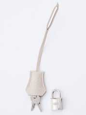 Hermès Kelly 25 Retourne Handbag, W stamp: 2024, Togo leather, Craie, Silver hardware
