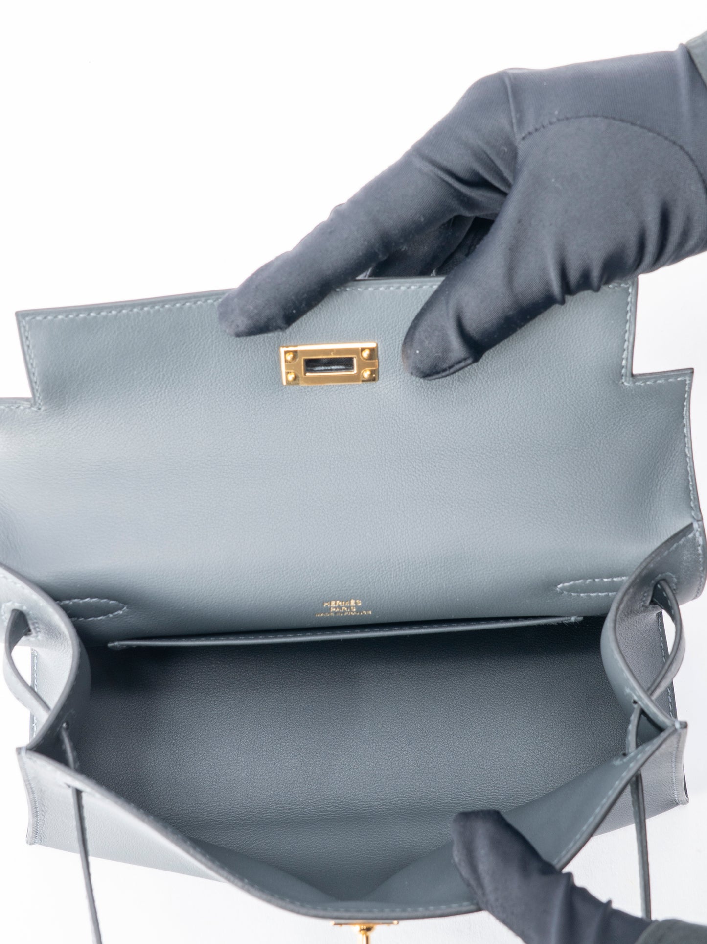 エルメス ポシェットケリー ハンドバッグ G刻:2026年 スイフト グリミスティH0 ゴールド金具 新品