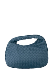 Bottega Veneta Intrecciato Medium Hobo One-Shoulder Bag Leather Dark Blue