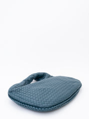 Bottega Veneta Intrecciato Medium Hobo One-Shoulder Bag Leather Dark Blue