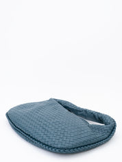 Bottega Veneta Intrecciato Medium Hobo One-Shoulder Bag Leather Dark Blue