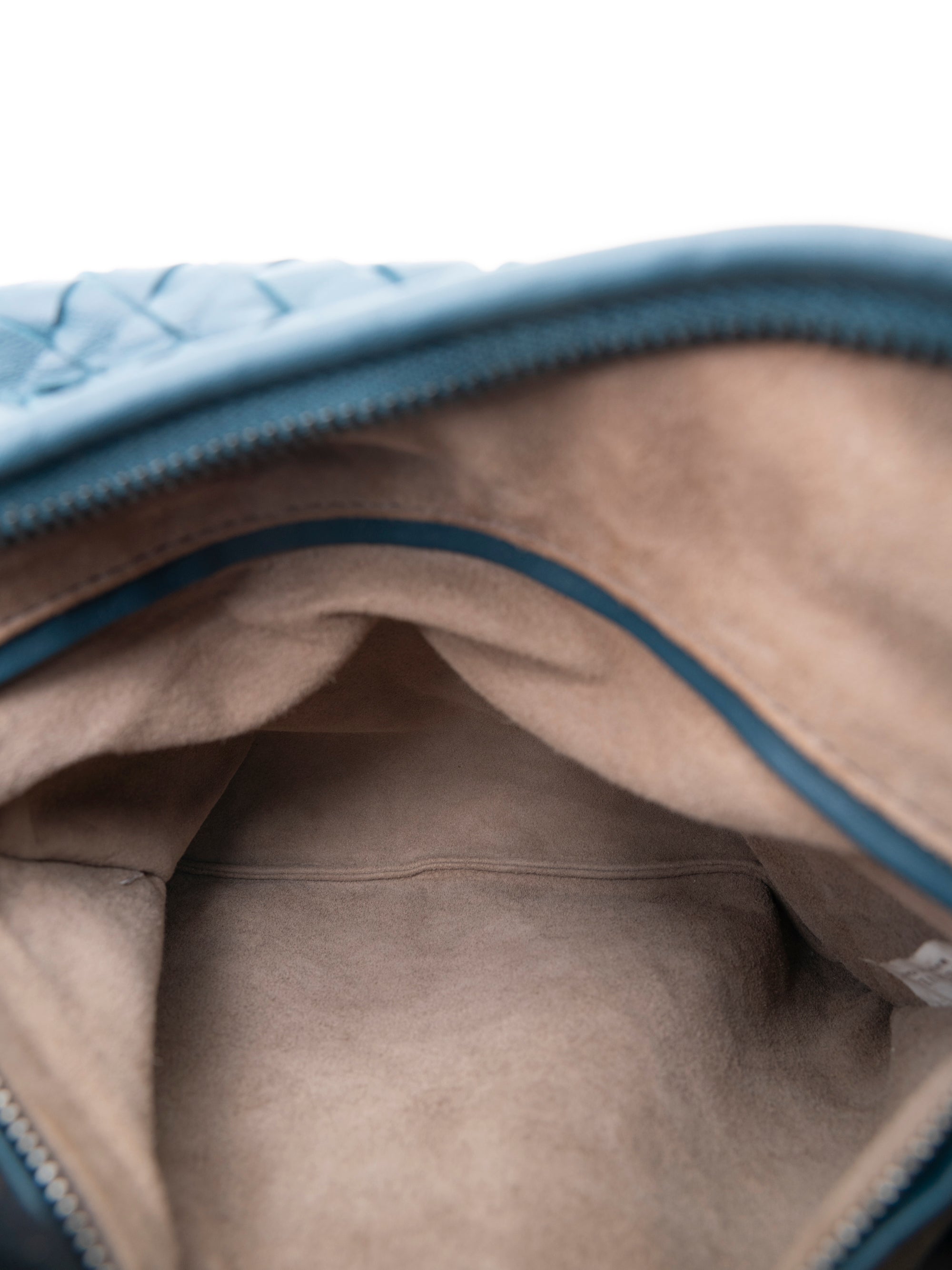 Bottega Veneta Intrecciato Medium Hobo One-Shoulder Bag Leather Dark Blue
