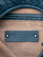 Bottega Veneta Intrecciato Medium Hobo One-Shoulder Bag Leather Dark Blue