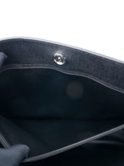 CHANEL Matelassé Chain Tote Bag, Caviar Skin, Serial Plate, Black, Silver Hardware