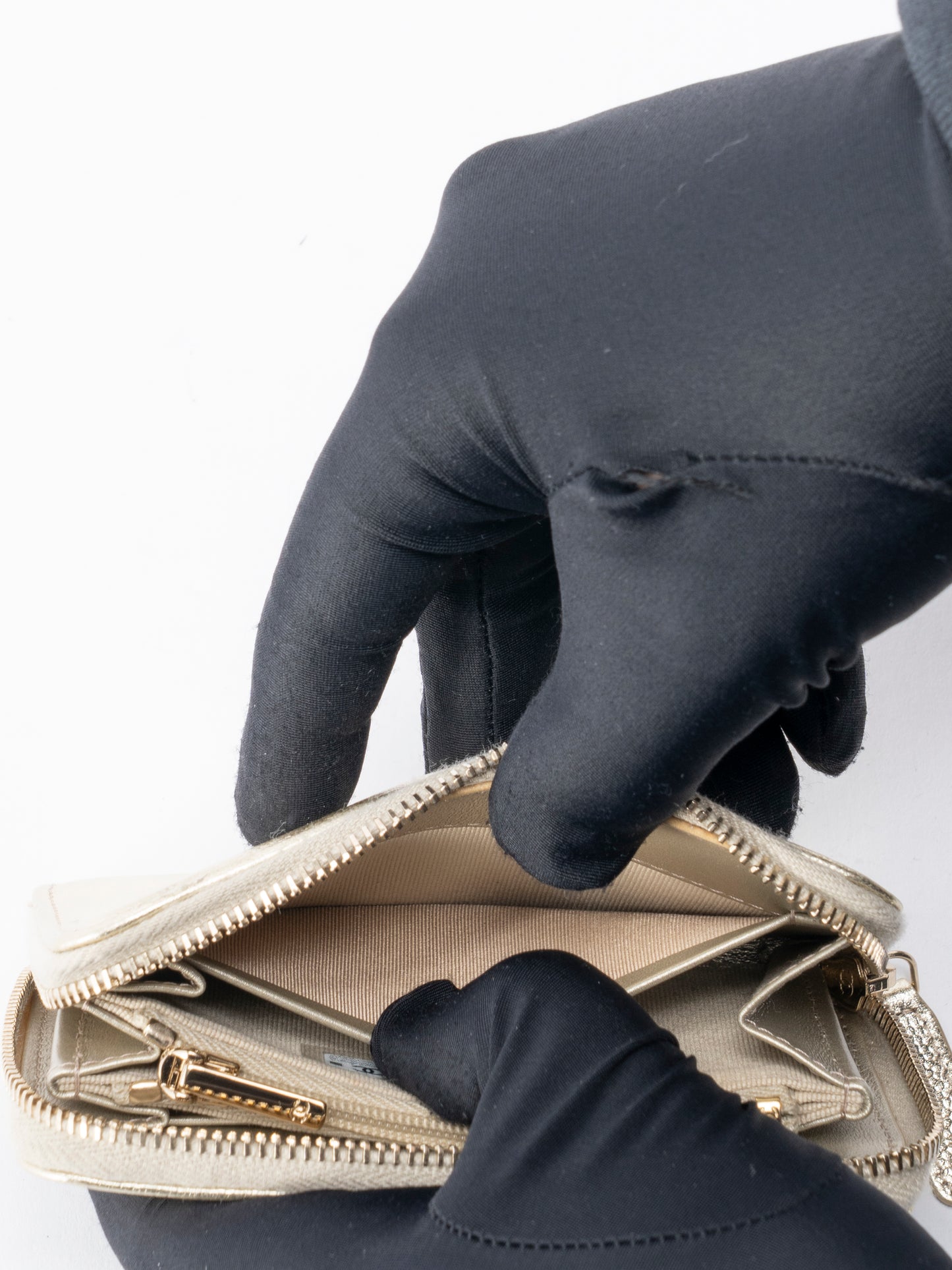 シャネル ココマーク ランダムシリアル カードケース キャビアスキン ゴールド ゴールド金具