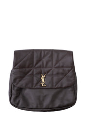 Saint Laurent Jamie Large Chain Shoulder Bag Leather Dark Brown Gold-Tone Hardware