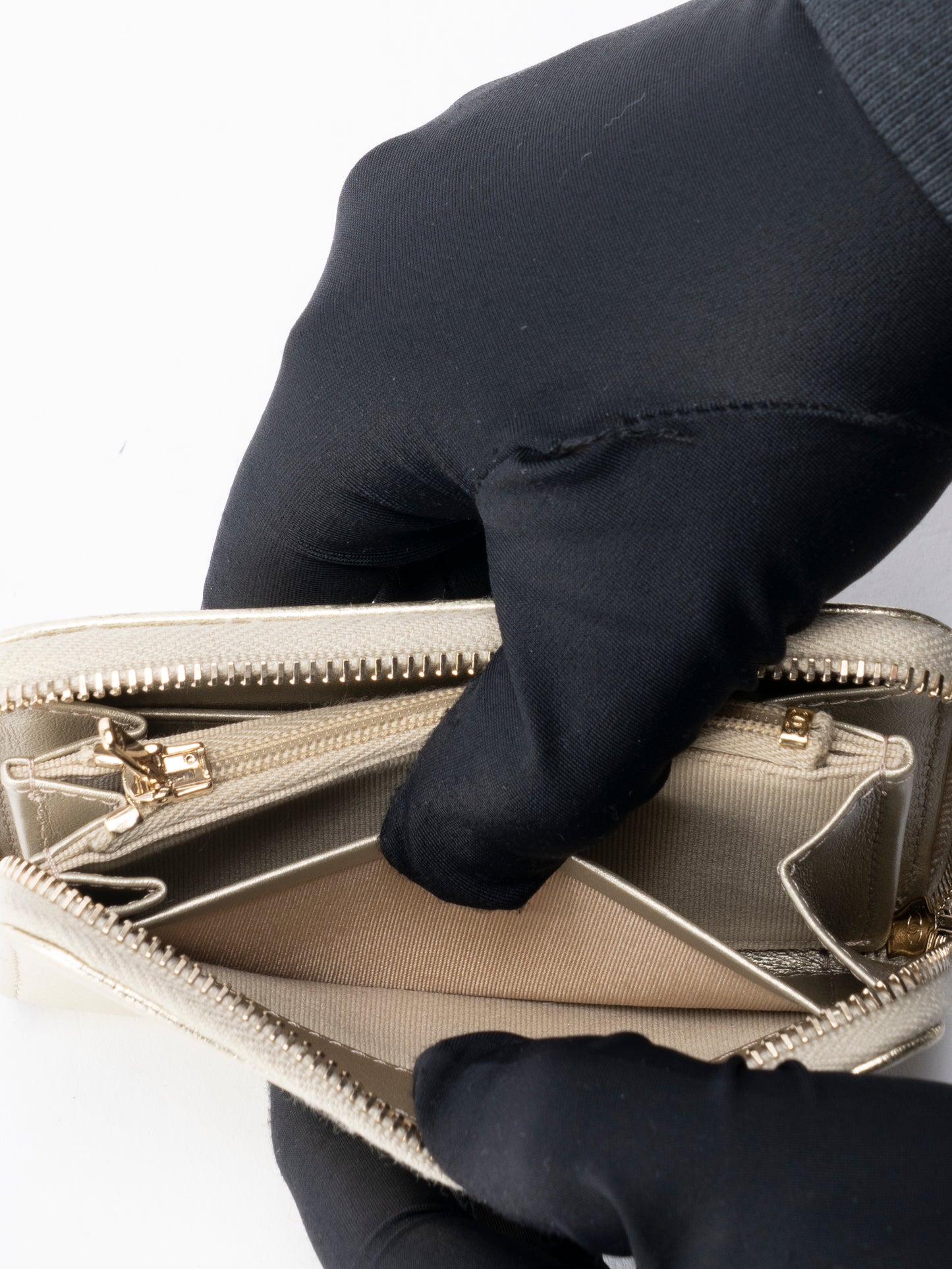 シャネル ココマーク ランダムシリアル カードケース キャビアスキン ゴールド ゴールド金具