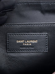 Saint Laurent Jamie Large Chain Shoulder Bag Leather Dark Brown Gold-Tone Hardware