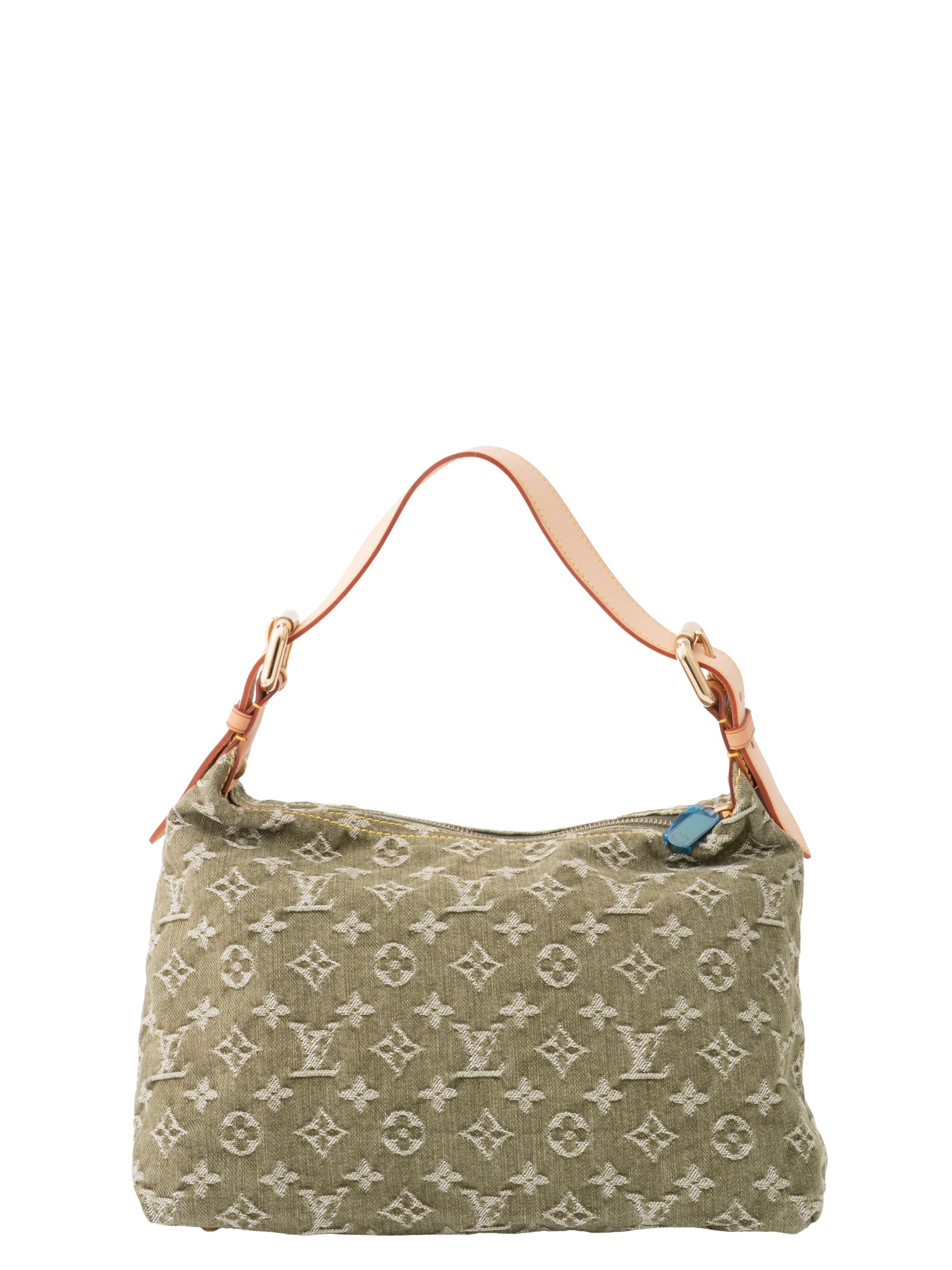 Louis Vuitton M95213 Denim Bague PM Monogram Khaki Gold-Tone Hardware