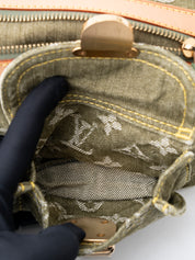 Louis Vuitton M95213 Denim Bague PM Monogram Khaki Gold-Tone Hardware