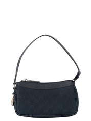 Gucci GG Canvas Accessory Pouch Canvas Black Gold Hardware