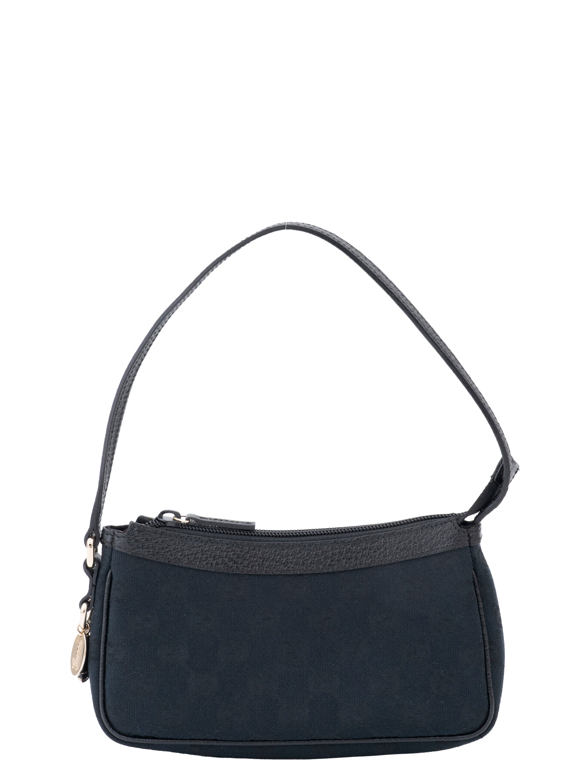 Gucci GG Canvas Accessory Pouch Canvas Black Gold Hardware