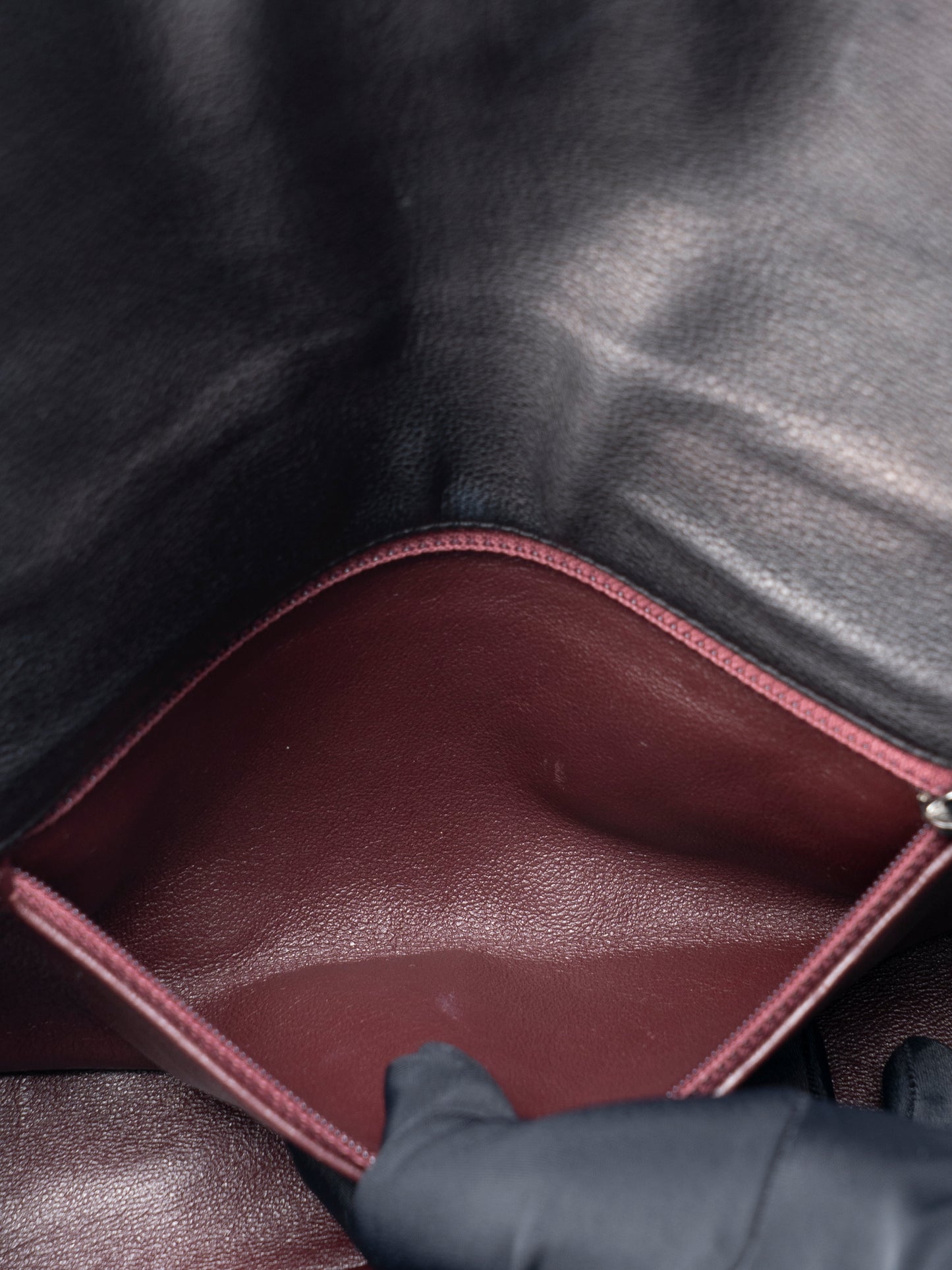 シャネル マトラッセ マドモアゼル 4連チェーンショルダーバッグ カーフスキン ブラック シルバー金具