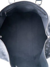 Louis Vuitton M40605 Eclipse Keepall Bandoulière 55 IC Chip Boston Bag Monogram Canvas Black Silver-tone Hardware