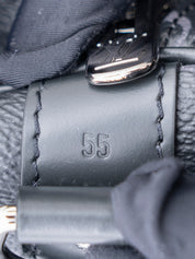 Louis Vuitton M40605 Eclipse Keepall Bandoulière 55 IC Chip Boston Bag Monogram Canvas Black Silver-tone Hardware