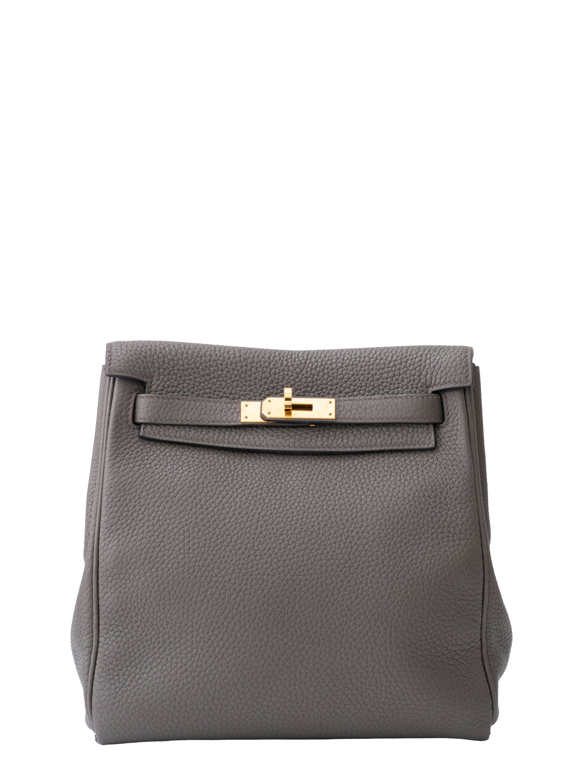 Hermès Kelly Ad PM D stamped: 2019 Backpack Togo Etan 8F Gold Hardware