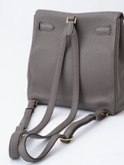 Hermès Kelly Ad PM D stamped: 2019 Backpack Togo Etan 8F Gold Hardware