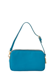 Miu Miu Mini Accessory Pouch Leather Blue Gold-Tone Hardware