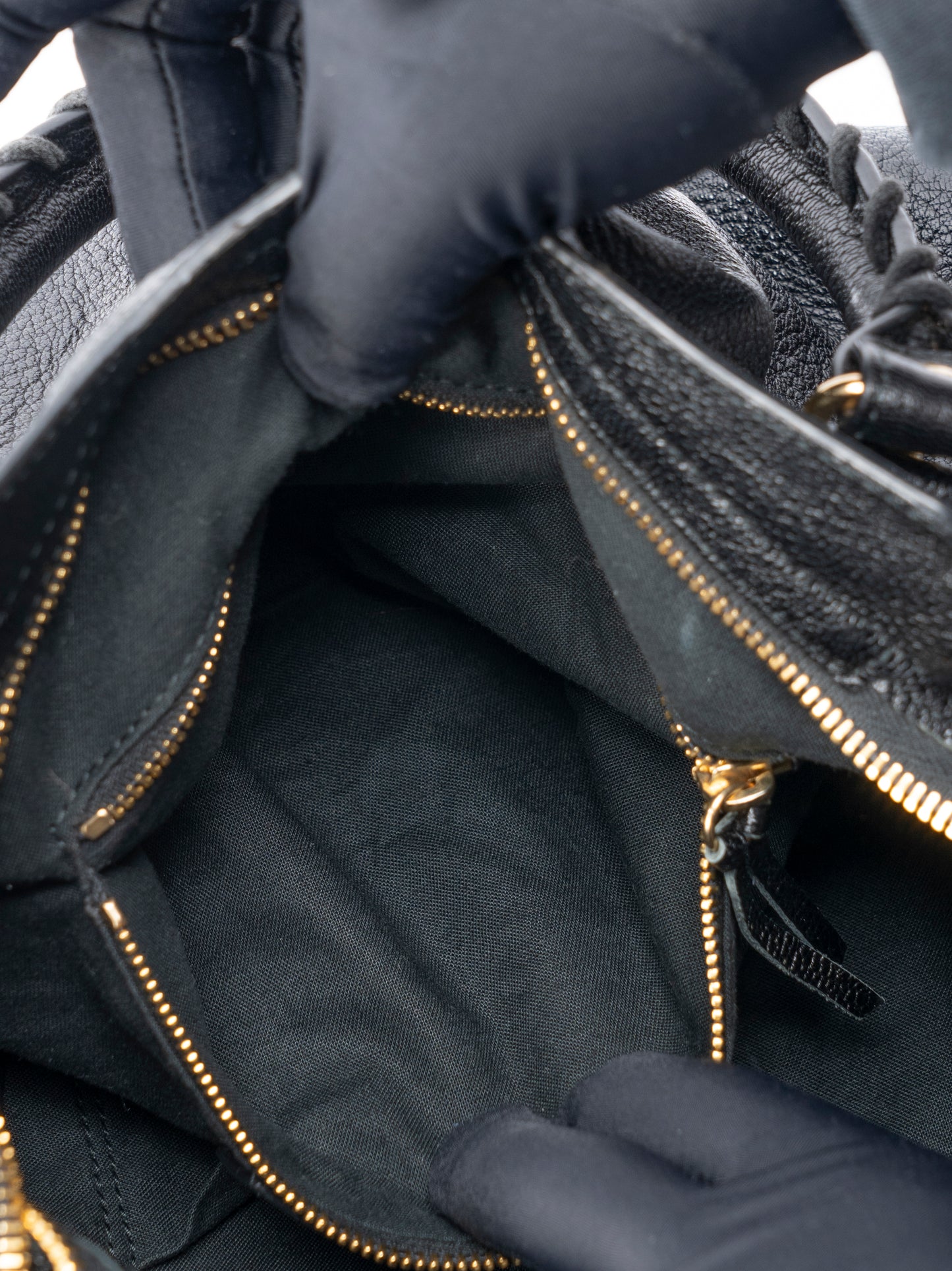 バレンシアガ ネオクラシック ミディアム 2WAYハンドバッグ レザー ブラック ゴールド金具