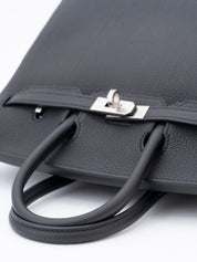 Hermès Birkin 25 Handbag K Stamp: 2025 Togo Black 89 Silver Hardware Brand New