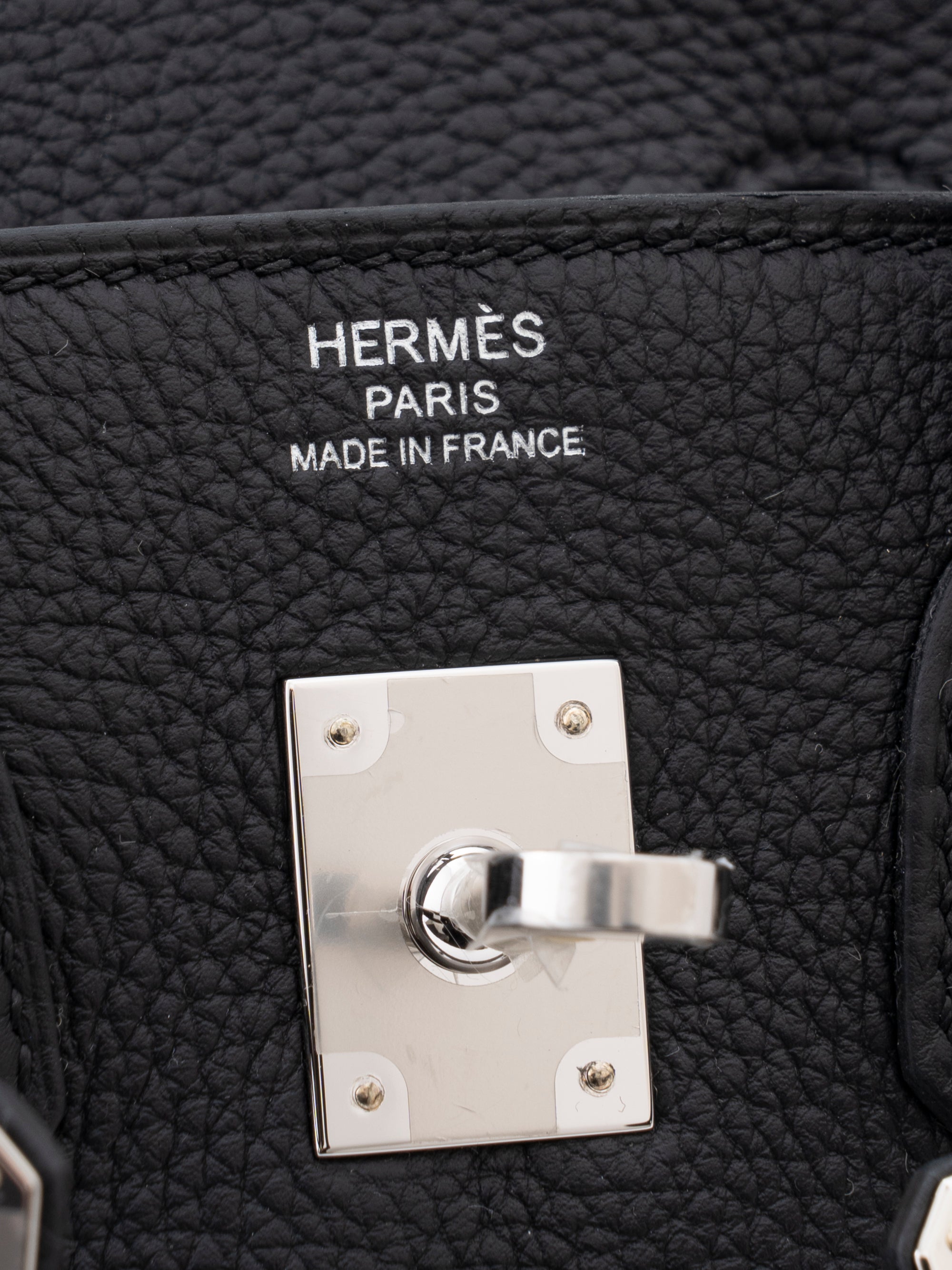 Hermès Birkin 25 Handbag K Stamp: 2025 Togo Black 89 Silver Hardware Brand New