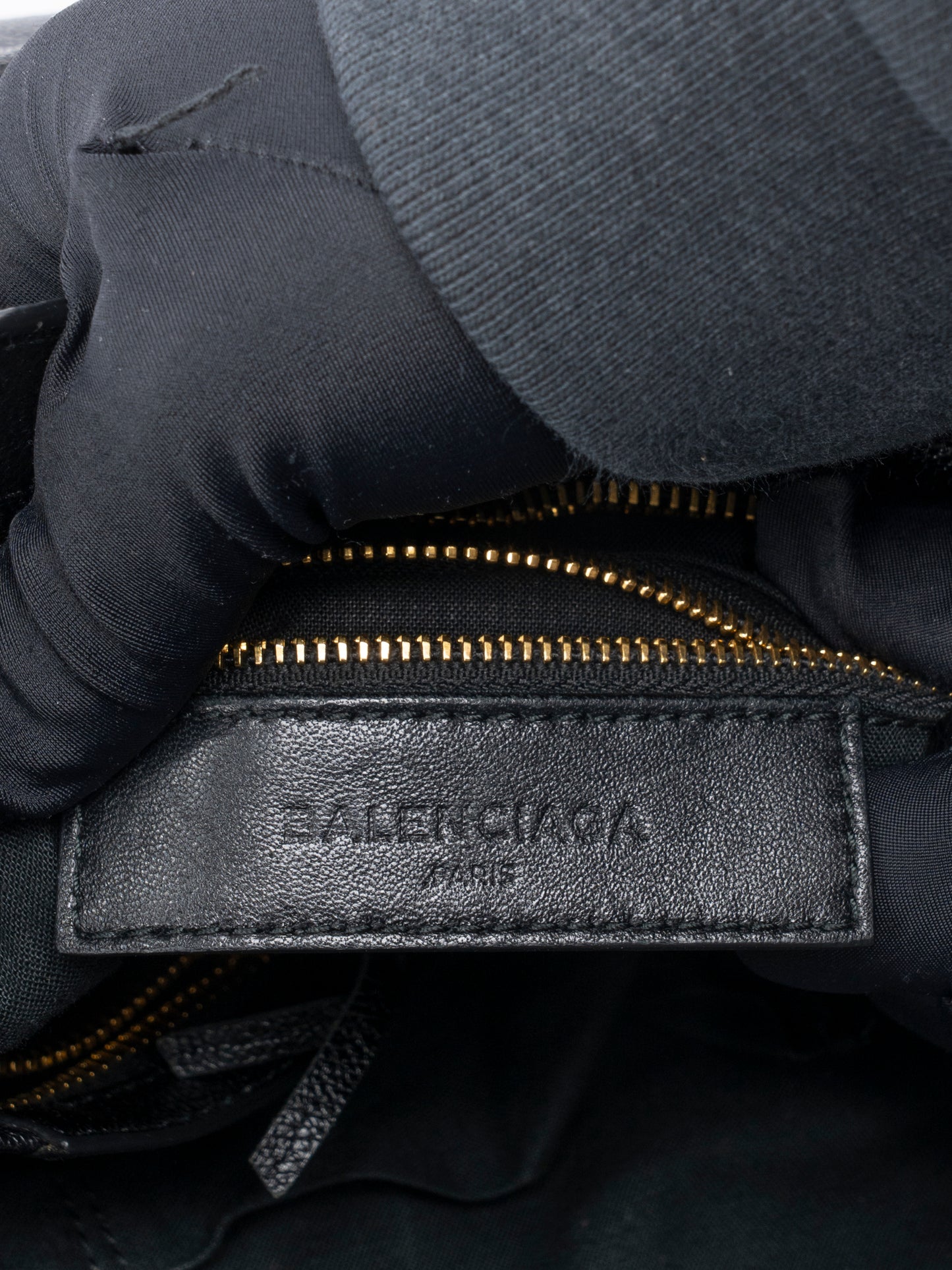 バレンシアガ ネオクラシック ミディアム 2WAYハンドバッグ レザー ブラック ゴールド金具