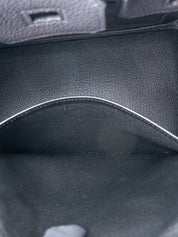 Hermès Birkin 25 Handbag K Stamp: 2025 Togo Black 89 Silver Hardware Brand New
