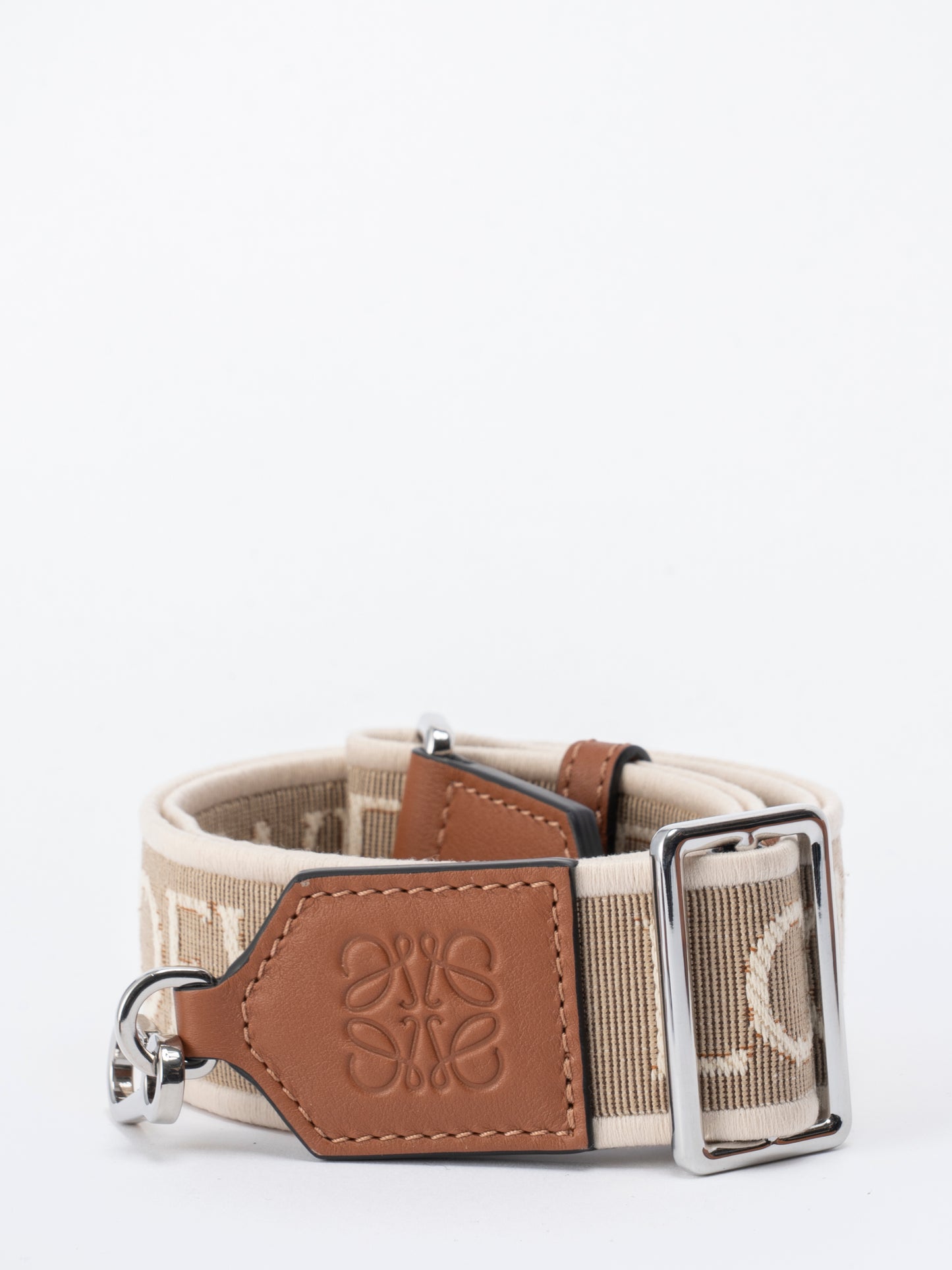 ロエベ パズルエッジ ハンドバッグ ミニ グレインカーフ ブラウン シルバー金具