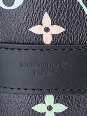 Louis Vuitton M13745 LVxTM Keepall Bandoulière 50 Boston Bag Monogram Canvas Multicolor Black Silver Hardware Brand New