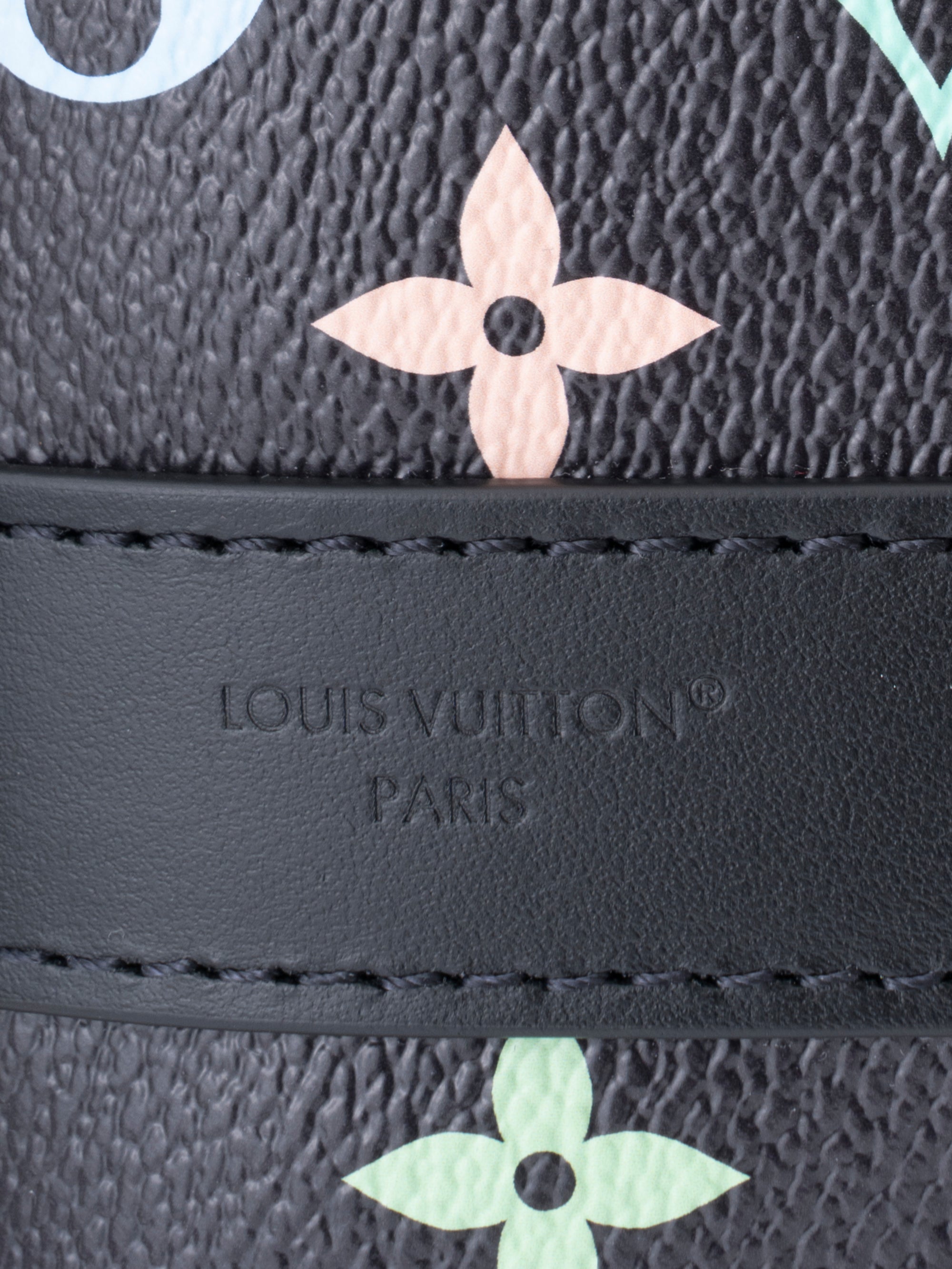 Louis Vuitton M13745 LVxTM Keepall Bandoulière 50 Boston Bag Monogram Canvas Multicolor Black Silver Hardware Brand New