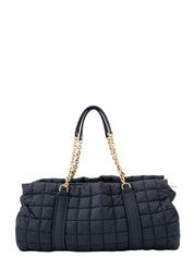 Saint Laurent Niki Chain Tote Bag Nylon Black Gold Hardware