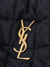 Saint Laurent Niki Chain Tote Bag Nylon Black Gold Hardware