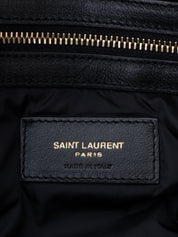 Saint Laurent Niki Chain Tote Bag Nylon Black Gold Hardware