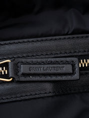 Saint Laurent Niki Chain Tote Bag Nylon Black Gold Hardware