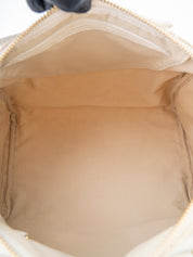 Louis Vuitton M95319 Speedy 30 Handbag Monogram Mini Lin Dune Beige Gold Hardware