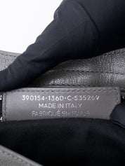 バレンシアガ クラシック メタリック エッジ シティ 2WAYハンドバッグ グレー シルバー金具