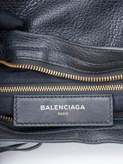 バレンシアガ ジャイアントシティ 2WAYハンドバッグ レザー ブラック ゴールド金具