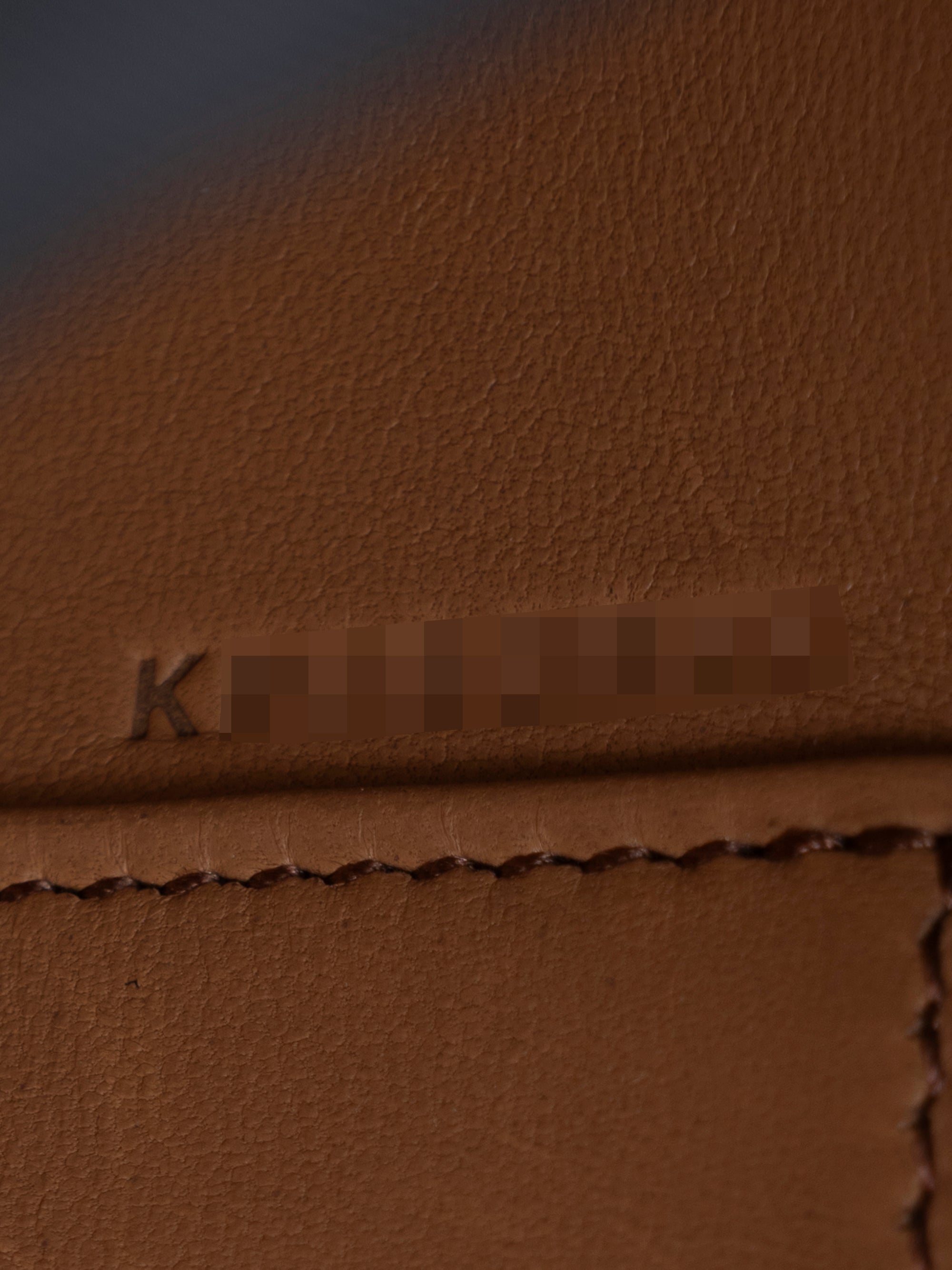 Hermès Kelly Élan Shoulder Bag, Stamp K: 2025, Suede, Ocre 3H, Gold Hardware