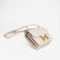 Hermes New Mini Constance Shoulder Bag U: 2022 Gold Hardware Alligator Matte Beton