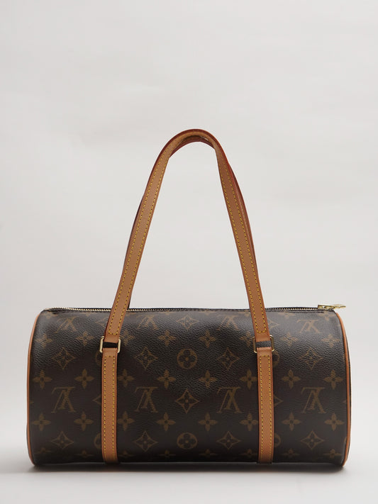 Louis Vuitton M51127 Papillon 30 Handbag Canvas Monogram with Pouch